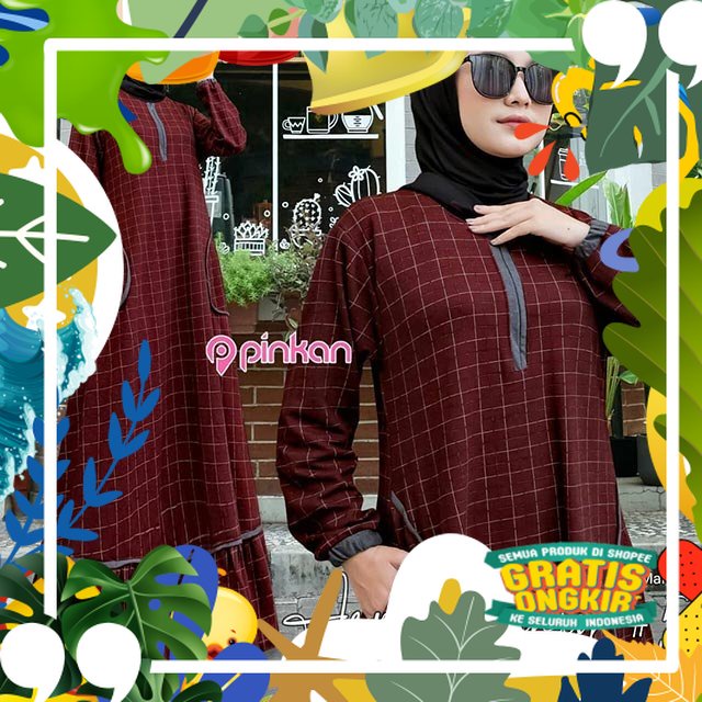 Gamis Kaos Import Wanita Terbaru Asmara 5 Zoe Maxy Adem Busui Resleting Gamis Busui Denim Adem Lembu