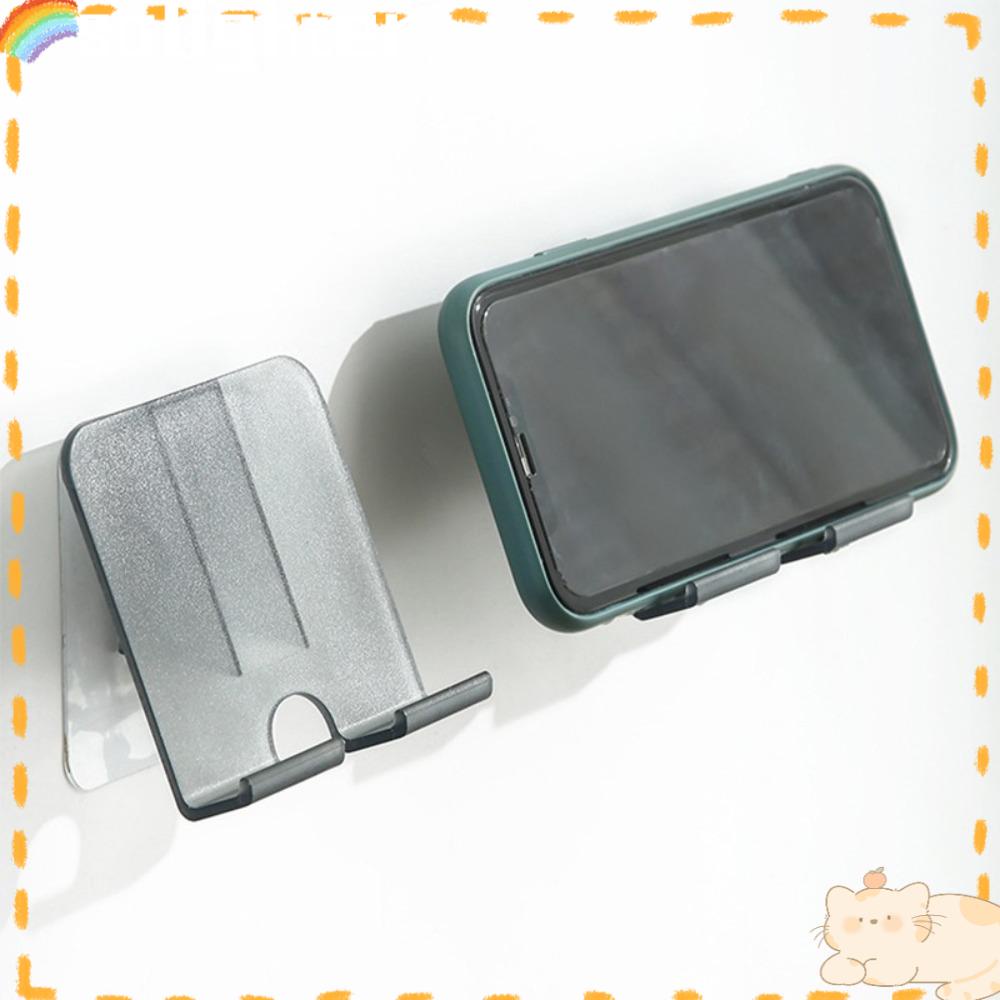 Solighter 2pcs Holder Handphone Tempel Multi Fungsi Dekorasi Toilet Kamar Mandi