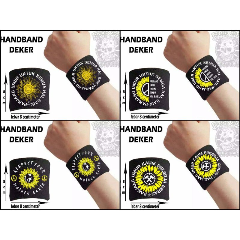 deker tangan,handbabd,gelang tangan kain,deker pekerja keras,handband pekerja keras,deker punk,handb