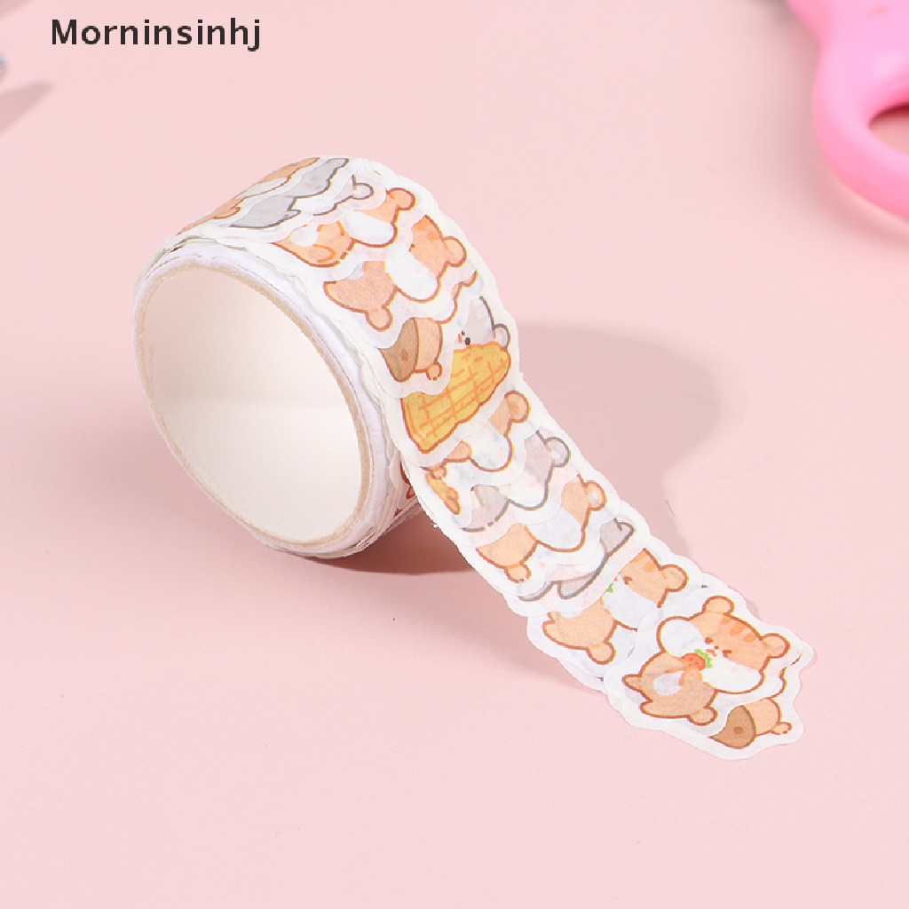 Mornin 100Pcs/Roll Washi Paper Kawaii Kartun Hewan Washi Masking Tapes Untuk Scrapbook id