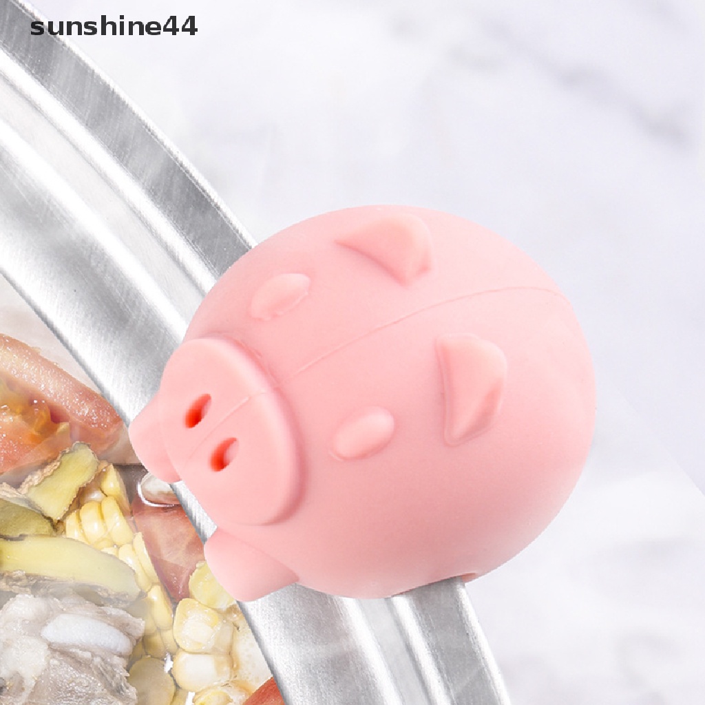 Sunshine1/3pcs Kitchen Lid Holder Silicone Penutup Holder Anti Tumpah Penjepit Tutup Panci ID