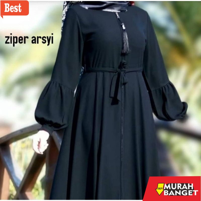 Gaya ala timur tengah di hari raya- Abaya Gamis Dubai Turkey Turki by Zainab Collection Pasuruan 697