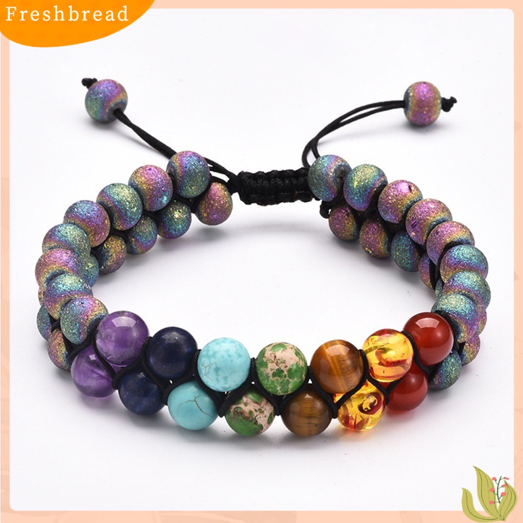 &lt; Freshbread &gt; Manik-Manik Kepang Ganda Planet Gelang Milky Way Universe Stone Frosted Bracelet Untuk Hadiah