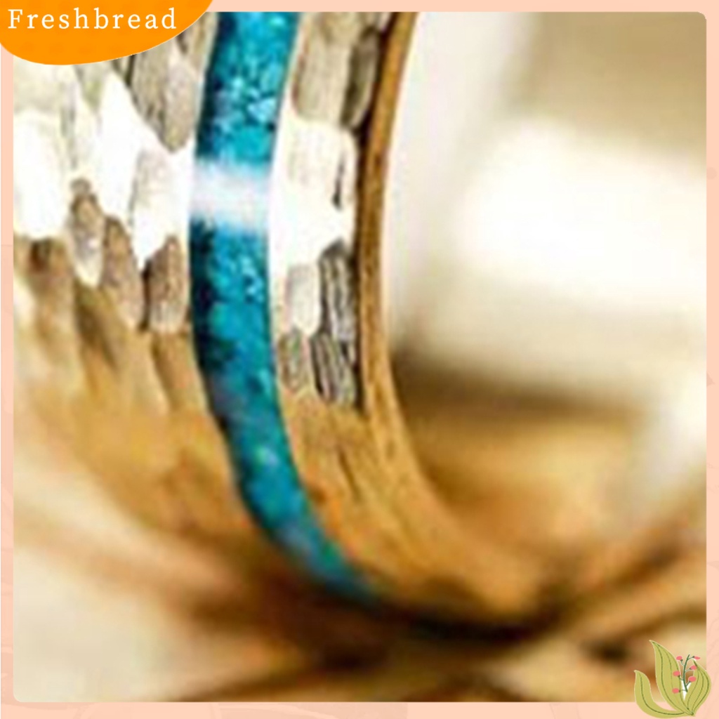 &lt; Freshbread &gt; Permukaan Halus Pengerjaan Halus Paduan Jari Cincin Indah Terang Kilau Wanita Pria Cincin Fashion Perhiasan