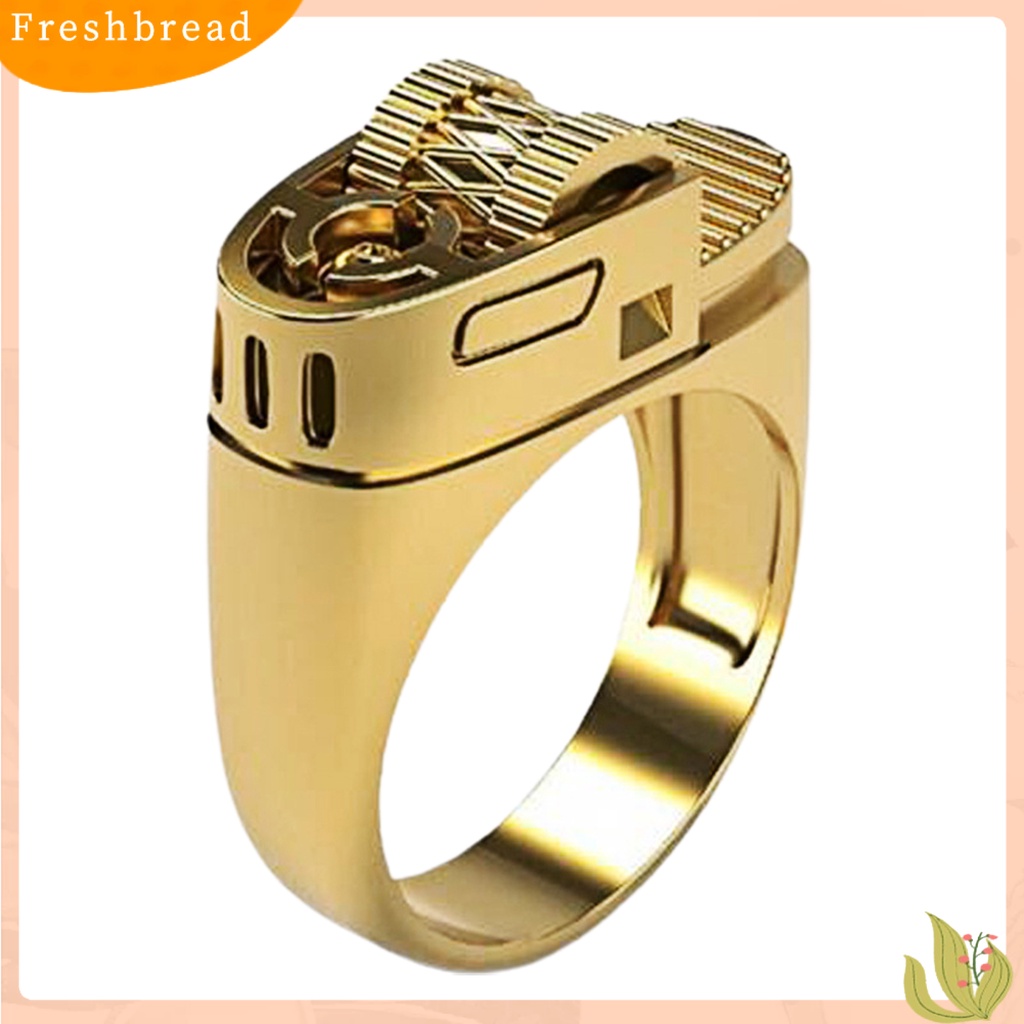 &lt; Freshbread &gt; Pria Fashion Cincin Paduan Pribadi Circlet Kilau Perhiasan Hadiah