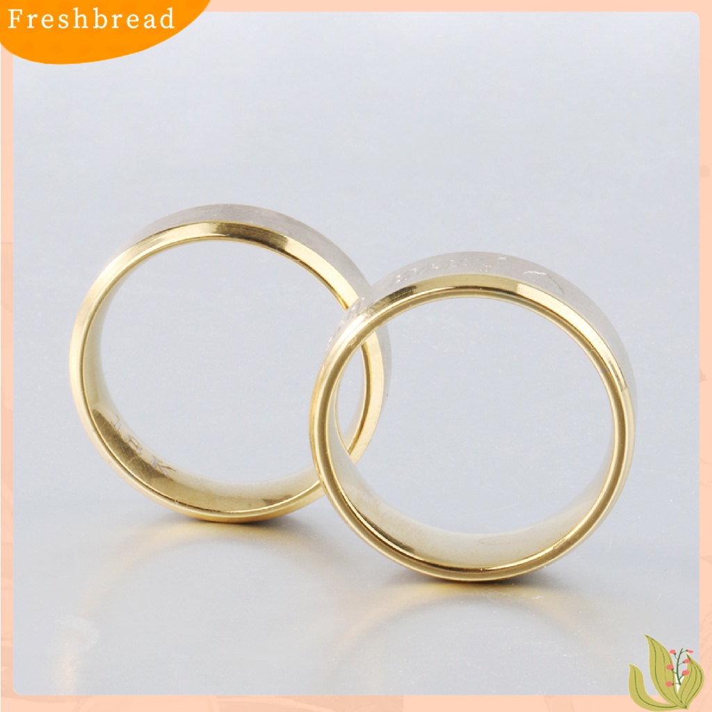 &lt; Freshbread &gt; Heart Ring Hias Nyaman Tidak Bau Pasangan Serasi Janji Cincin Untuk Hadiah Ulang Tahun