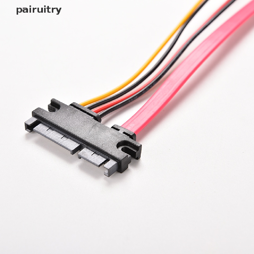 Kabel Data SATA HDD Power Combo Extend Extension PRT 12inch Male to Female7+15Pin