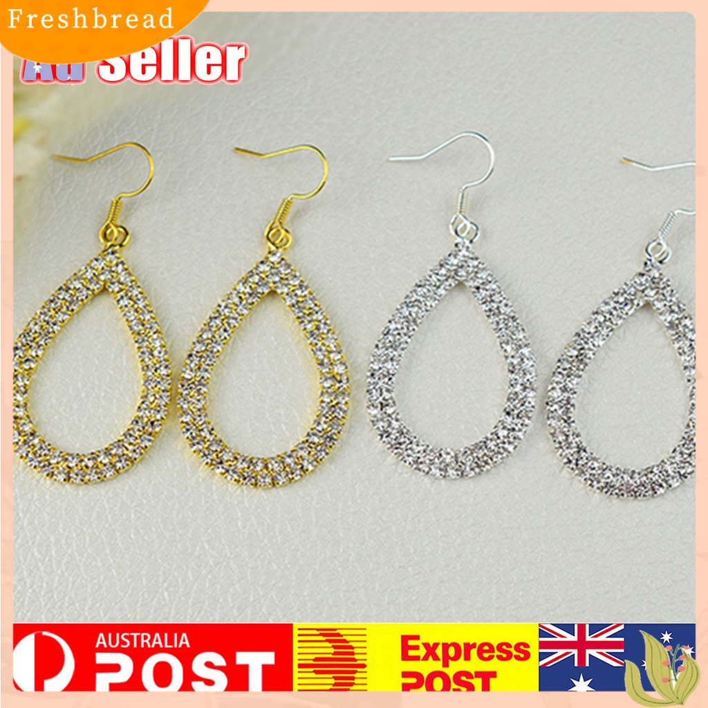 &lt; Freshbread &gt; Hoop Earring Hias Nyaman Indah Tear Drop Earrings Untuk Festival