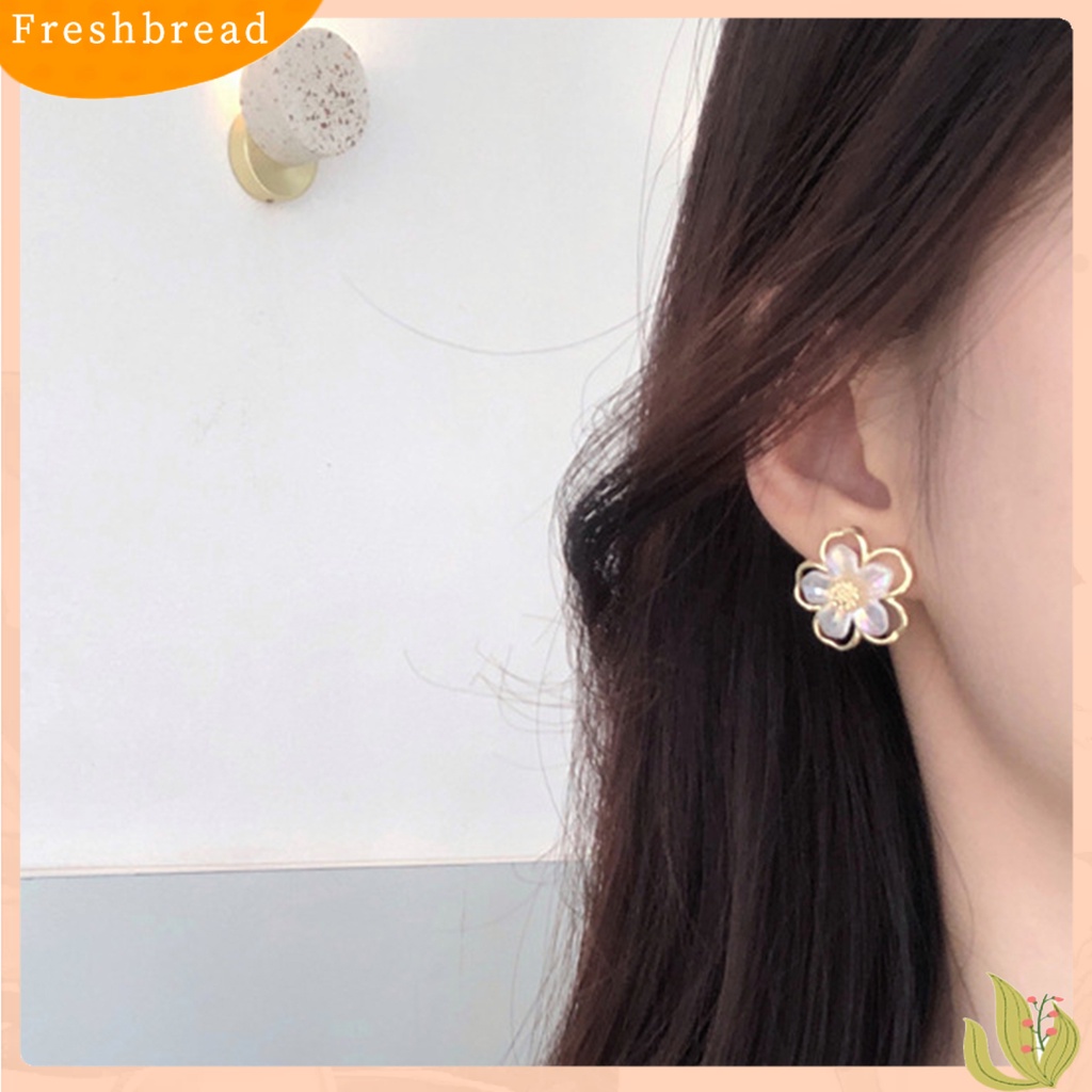 &lt; Freshbread &gt; 1pasang Ear Studs Eye-catching Indah Semua Pertandingan Menawan Tahan Lama Berdandan Anting Temperamen Niche Simetris Untuk Pacaran