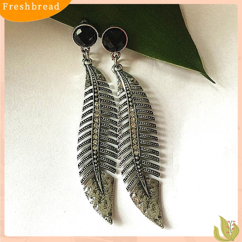 &lt; Freshbread &gt; 1pasang Anting Menjuntai Berongga Keluar Daun Perhiasan Semua Pertandingan Ringan Indah Stud Earrings Untuk Pacaran