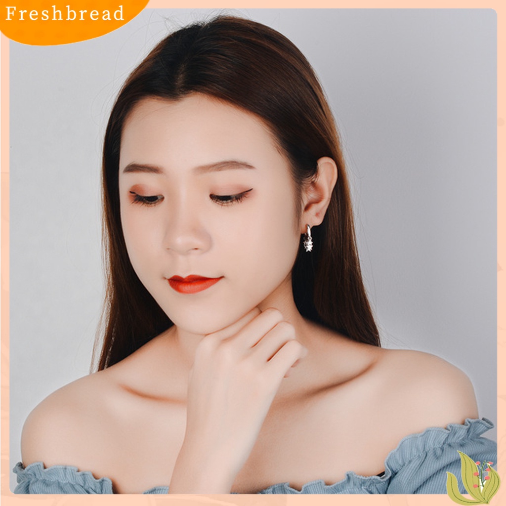 &lt; Freshbread &gt; Woman Fashion Golden Star Rumbai Hoop Earrings Ear Stud Perhiasan Hadiah Aksesori