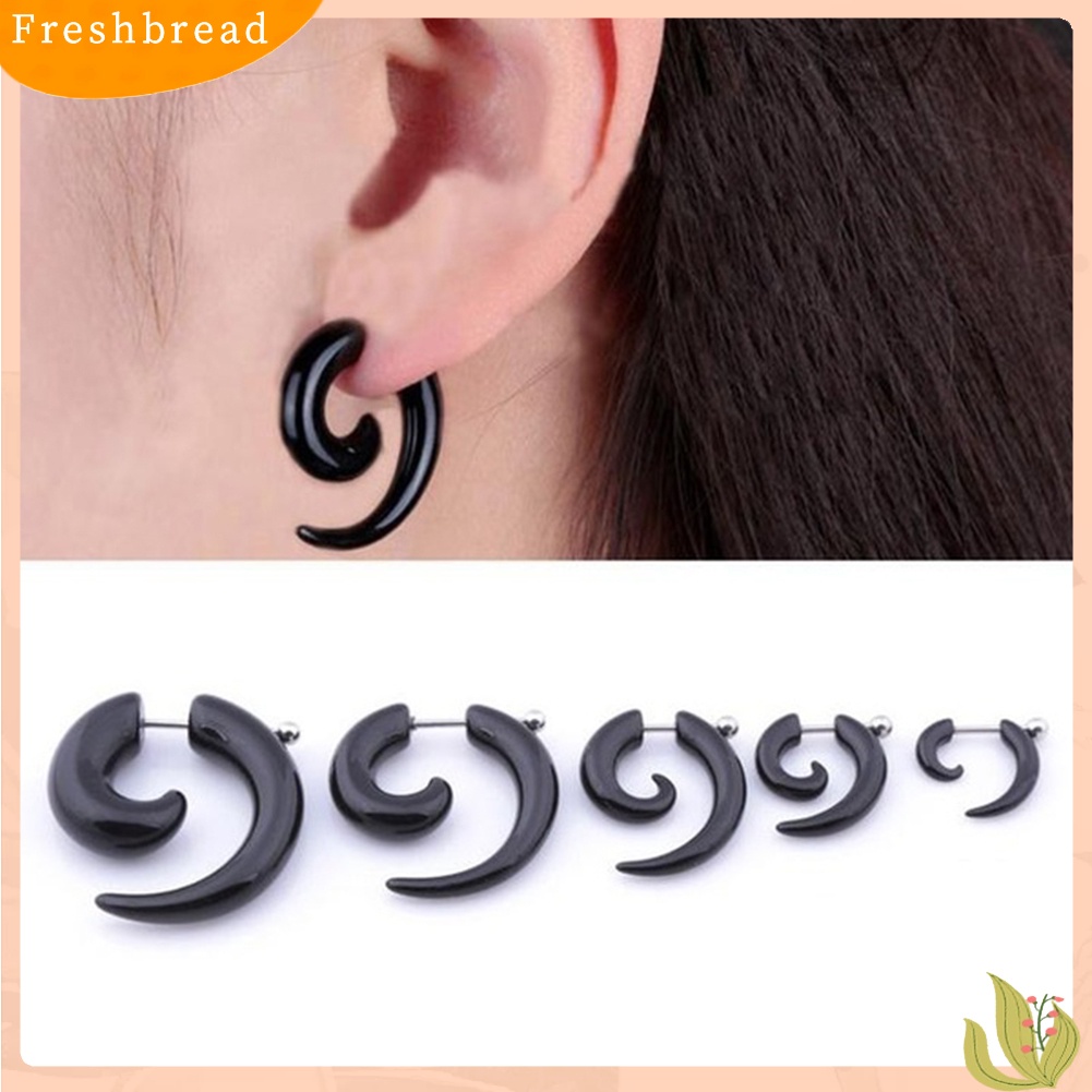 &lt; Freshbread &gt; 1Pc Unisex Spiral Ear Plug Tandu Pengukur Terowongan Daging Tindik Perhiasan Hadiah