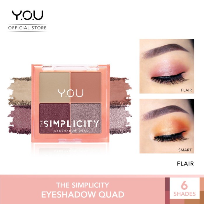 (READY &amp; ORI) Y.O.U YOU Simplicity Eyeshadow Quad Palette BPOM