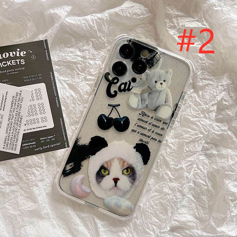 Lovely Cat Puppy Flash Powder Point Casing Soft Case HP iP iPhone 12 13 14 Pro Max 11 FTD Best Case Apple