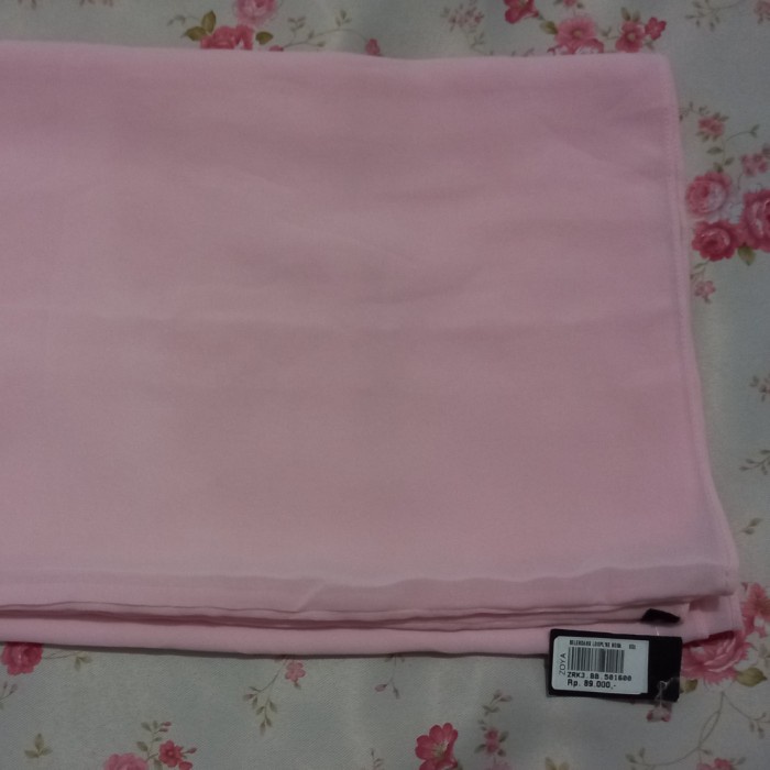 TERLARIS Selendang Loopline Nosa Zoya / Jilbab Instan Hijab Instant Bergo murah - Soft Pink