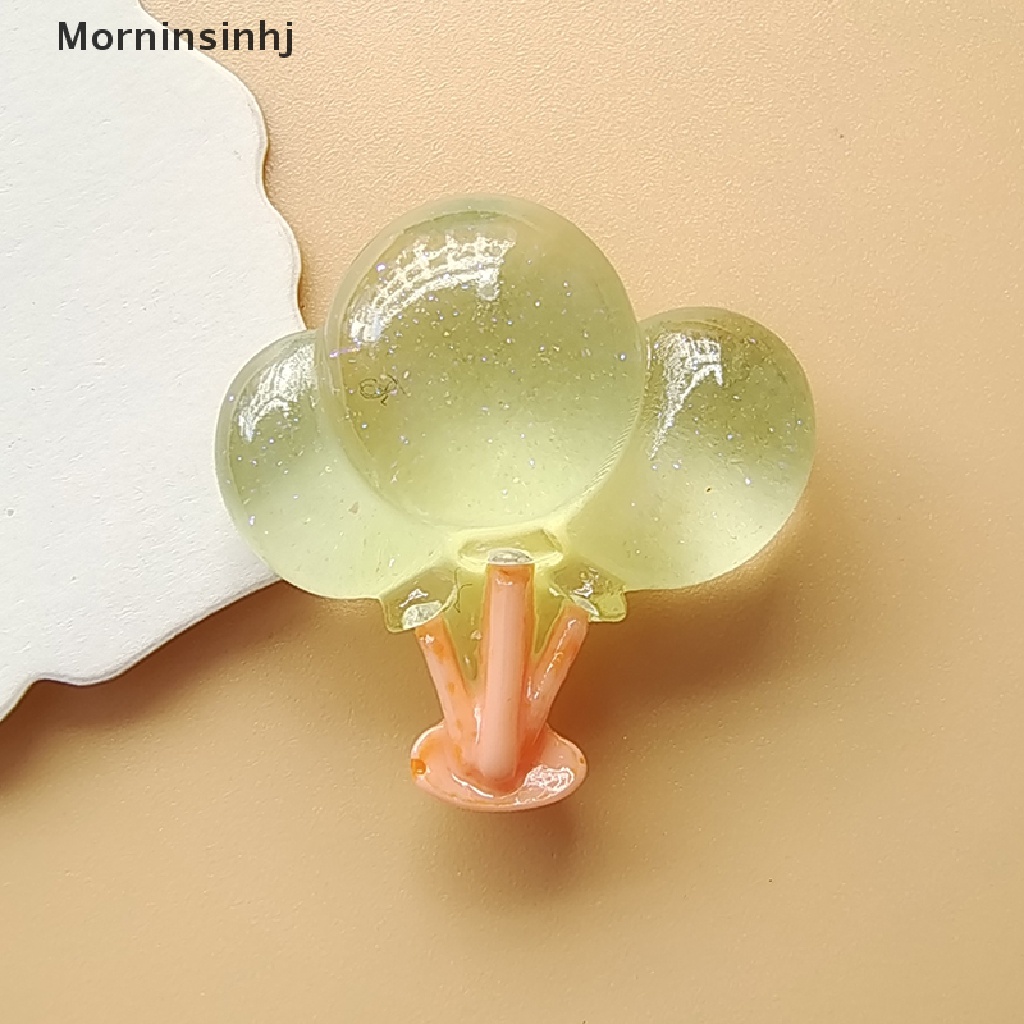 Mornin 10Pcs Glow in the Dark Transparan Balon Aksesoris Perhiasan Handmade DIY Bahan Resin Aksesoris id