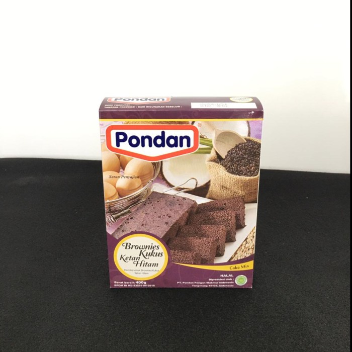 

COD- PONDAN Brownies Kukus Ketan Hitam 400gr