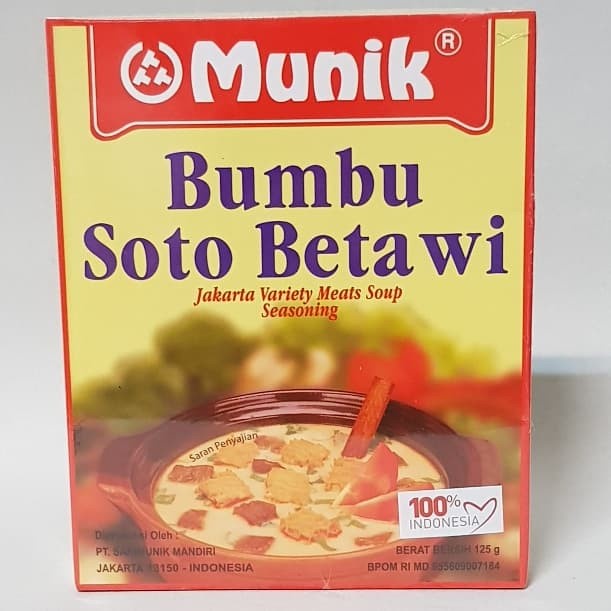 

[Ready Stock]cod Munik Bumbu Soto Betawi 125 gr