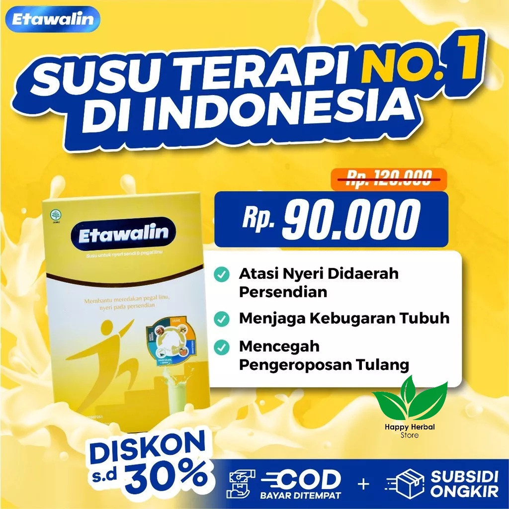 

Etawalin – Susu Kambing Etawa Tingkatkan Kepadatan & Kesehatan Tulang Sendi Susu Anti Asam Urat Rematik Reumatik Nyeri Sendi. 200ml