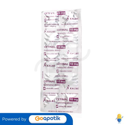 CETINAL 10 MG STRIP 10 TABLET