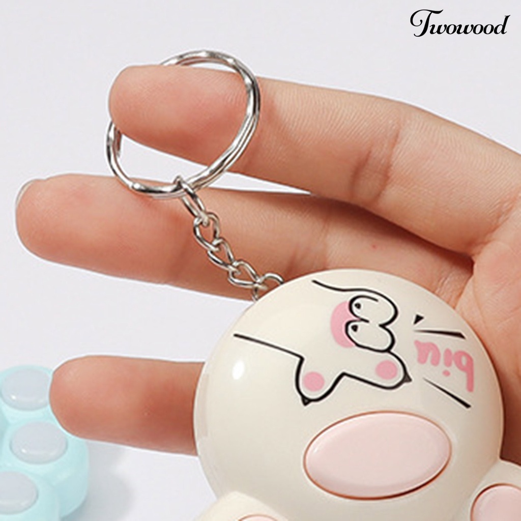 Twowood Brain Game Adorable Decompress Lovely Portable Fall Resistant Sensory Training Plastik Cat Claw Game Mesin Gantungan Kunci Untuk Hadiah