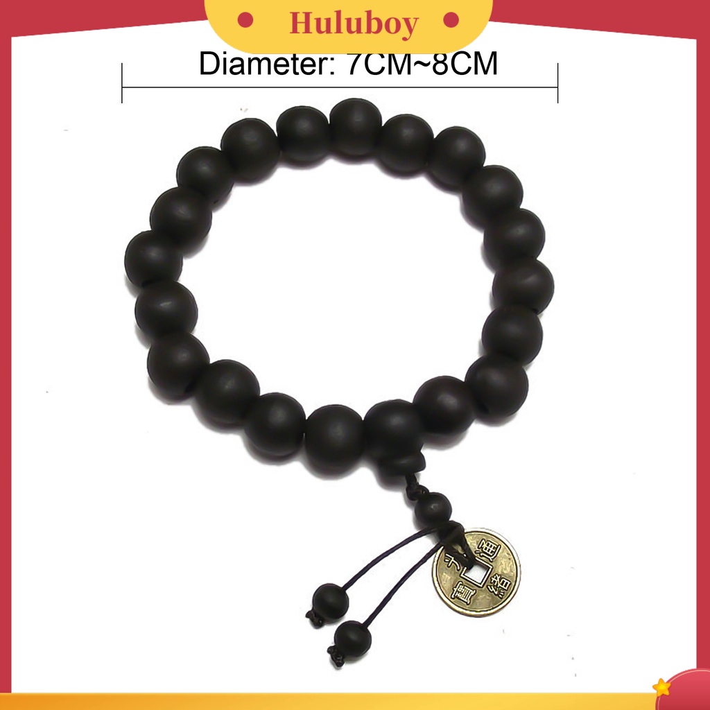 {Ready Stock} Gelang Manik-Manik Kayu Perhiasan Vintage Liontin Tembaga Bangle Untuk Unisex