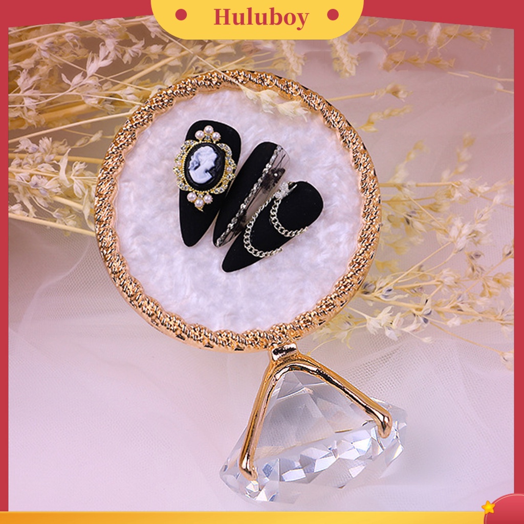 {In Stock} Piring Display Kuku Profesional Multifungsi Resin Palsu Nail Art Plate Tips Display Rim Stand Untuk Manicure