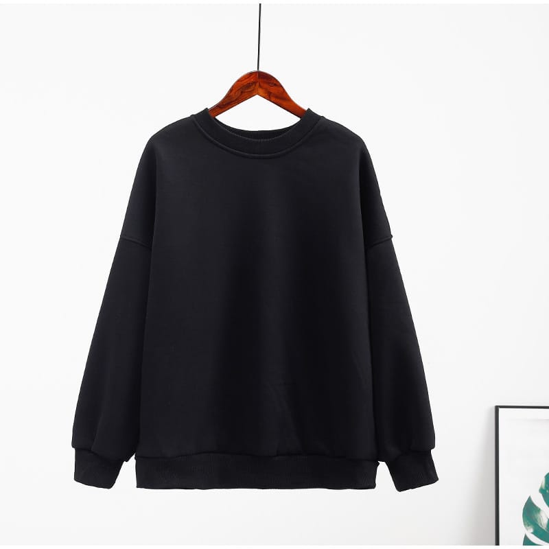 Harvard Sweater Matt Fleece Tebal Outerwear Sweter Oversize All Size Fit To XL Besar OOTD Korean Style Premium