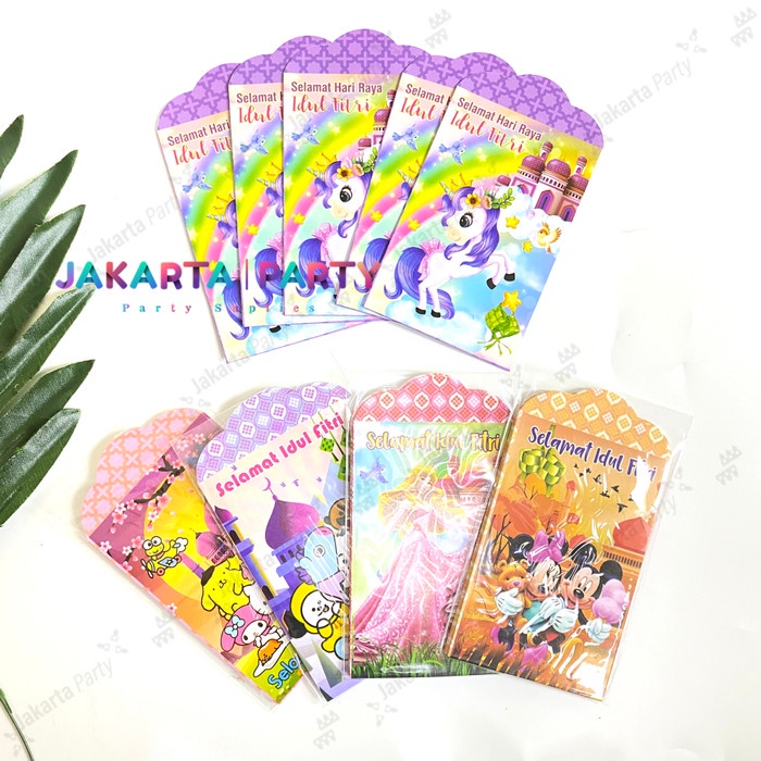 Amplop Lebaran / Angpao Lebaran / Amplop Idul Fitri Karakter