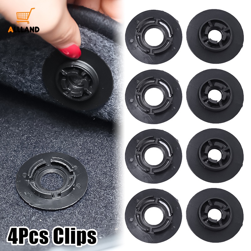 4pcs/set Portable Detachable Car Foot Mat Fixed Buckle/Karpet Otomotif Anti-slip Penahan/Gesper Alas Kaki Kendaraan Untuk VolksWagen