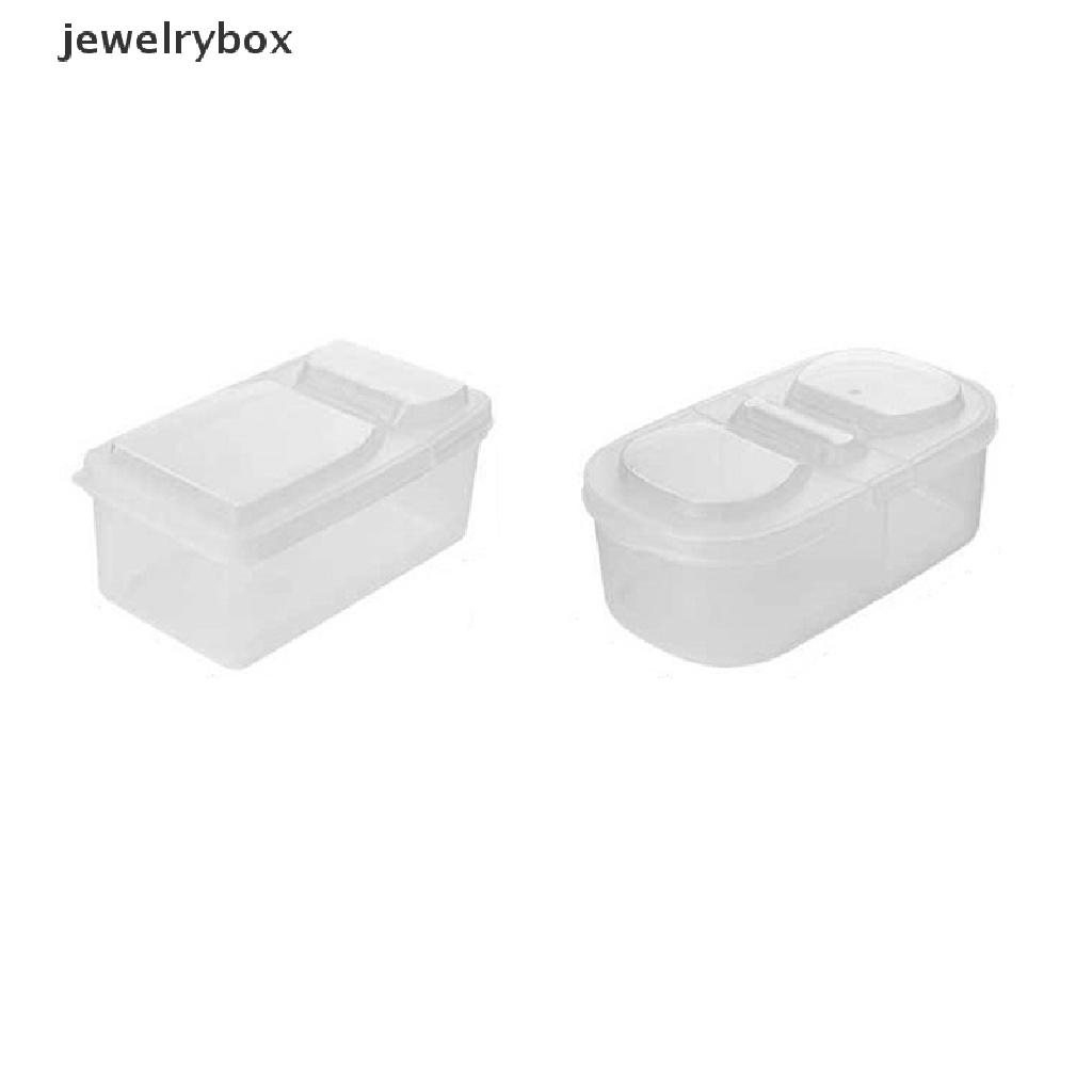 [jewelrybox] 1pc Kotak Penyimpanan Bumbu Keju Mentega Portable Pelindung Case Container Butik