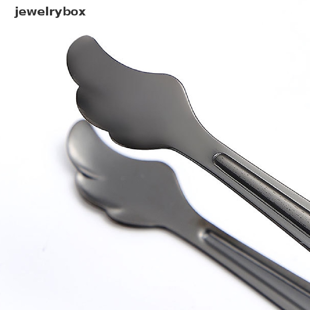 [jewelrybox] Klip Es Batu Stainless Steel Ice Tong Roti Makanan BBQ Klip Barbekyu Klip Dapur Butik