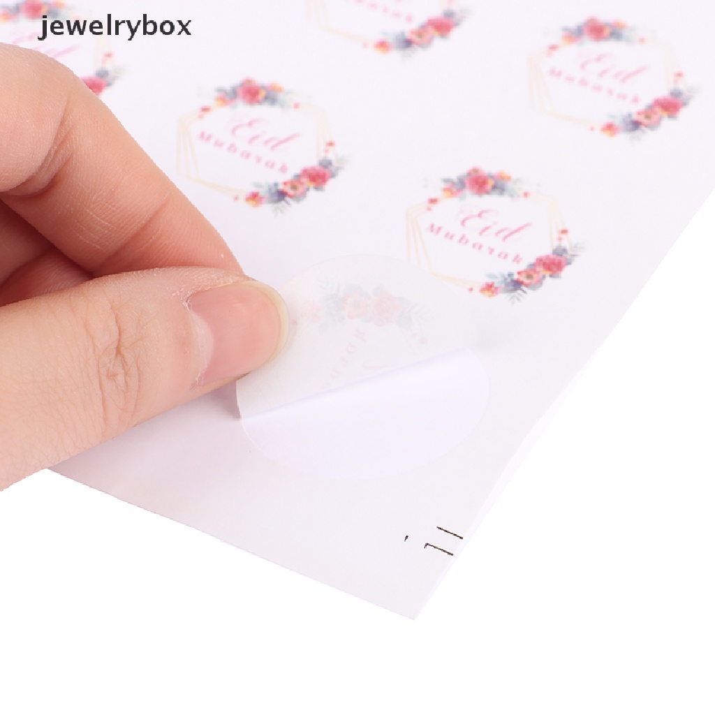 [jewelrybox] 60pcs Dekorasi Ramadhan Eid Mubarak Sticker Label Hadiah Gift Box Seal Stiker Butik