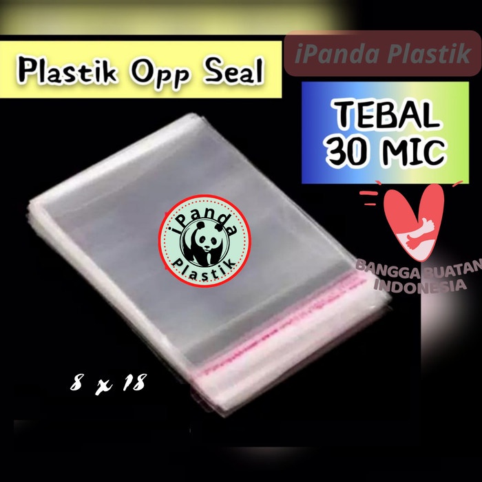Plastik OPP ONE SHEET uk 7 x 18 dan 8 x 18 cm. Cocok buat kue basah.