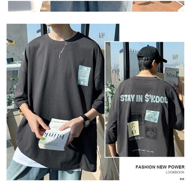 THE NEW 2023 SUMMER N STYLE LOOSE LETTER SHORT SLEEVE HIP-HOP CASUAL STYLE T-SHIRT