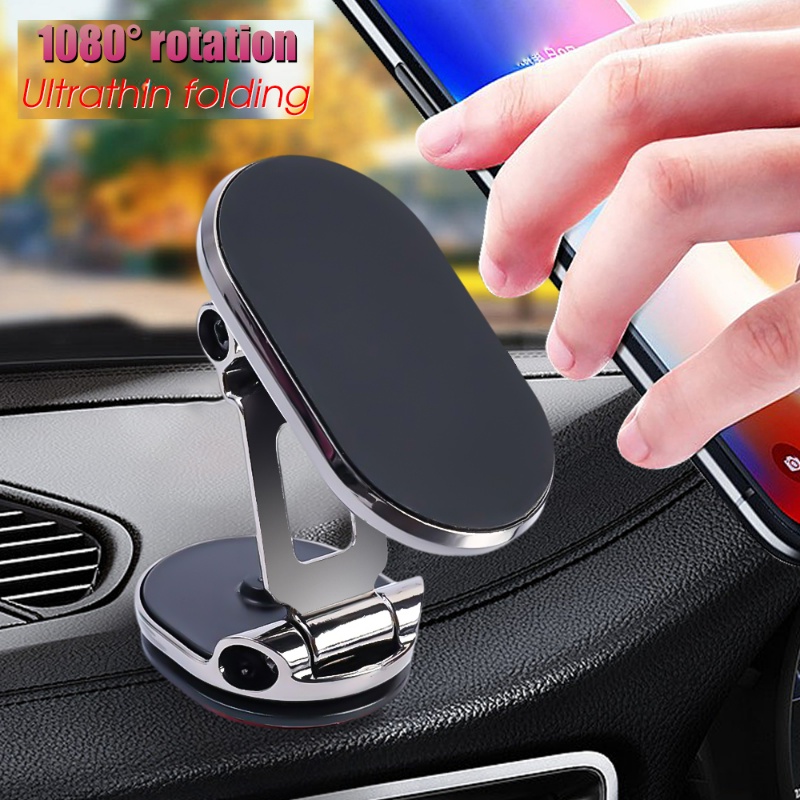 Universal Hitam Perak Multi Fungsi Perekat Mobil Style Phone Holder/Atraksi Magnet GPS Navigasi Berdiri Aksesoris Interior Otomatis