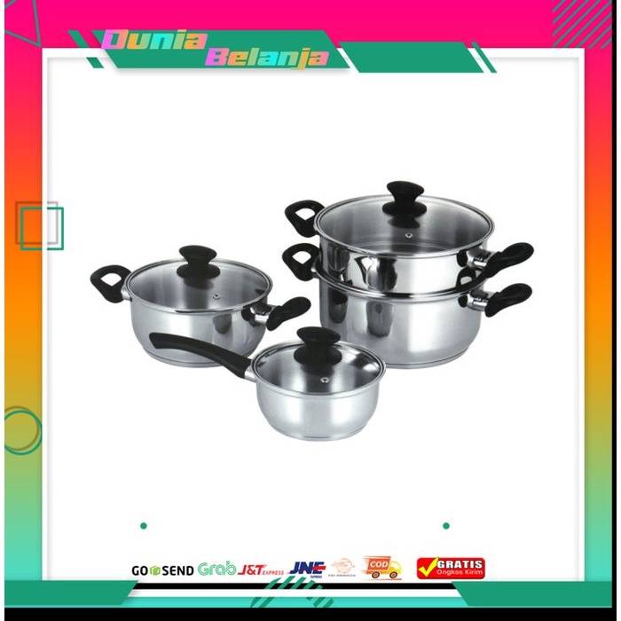 Panci Lexa Cooking Color Set 4 Pcs
