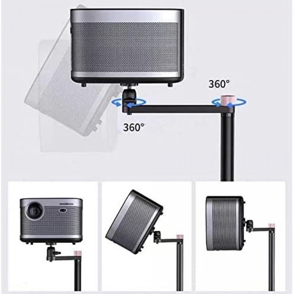 Projector Stand Bracket Telescopic Adjustable 360 Rotation Multi Angle