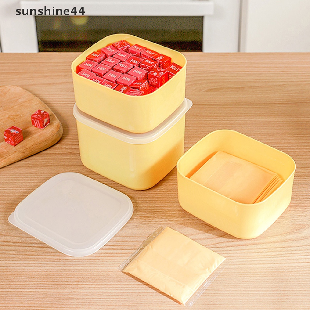 Sunshine Butter Cheese Kotak Penyimpanan Portable Buah Sayur Fresh-keeping Organizer Box ID