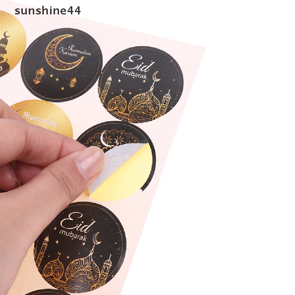 Sunshine 10lembar Dekorasi Ramadhan Eid Mubarak Gift Sticker Stiker Segel Liburan ID