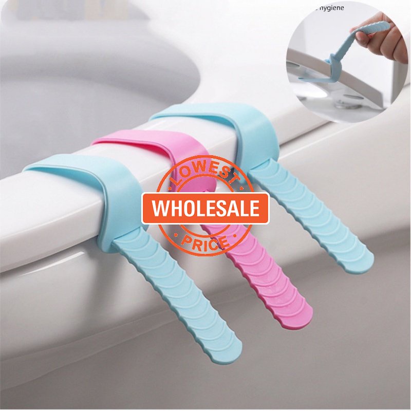 [Harga Grosir] Alat Pengangkat Tutup Toilet Silikon/Gagang Flip Sanitary Anti Kotor/Alat Pengangkat Cincin Kursi Toilet/Alas Duduk Gesper Anti slip Aksesoris Rumah