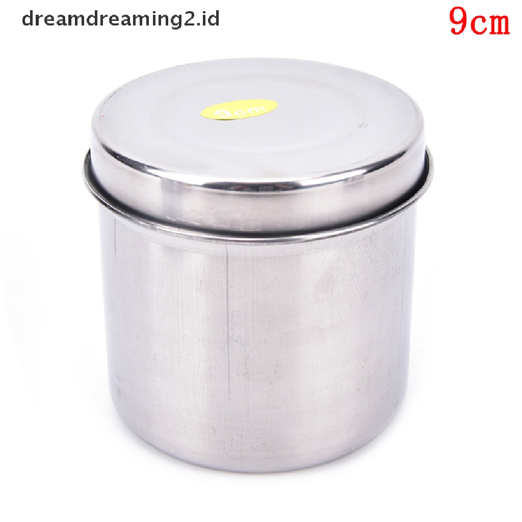 (hot) Tato Stainless Steel Cotton Disinfection Container Canister Alat//