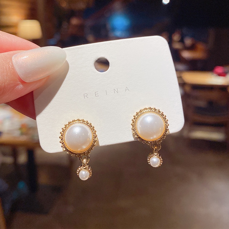 Anting Mutiara Fashion Wanita Korea Baroque Earrings