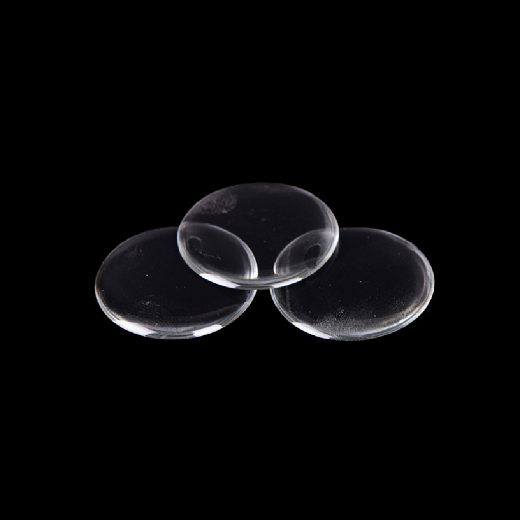 [HeavenDenotation] 100pcs 1 &quot;Bulat 3D Kristal Bening Epoxy Perekat Lingkaran Dome Stiker Tutup Botol HDV
