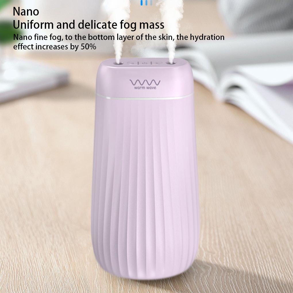 Pengharum Ruangan Mini Humidifier Aroma Diffuser Isi Ulang Nozzle Ganda Dekorasi Indah Decor Desktop Kamar Tidur
