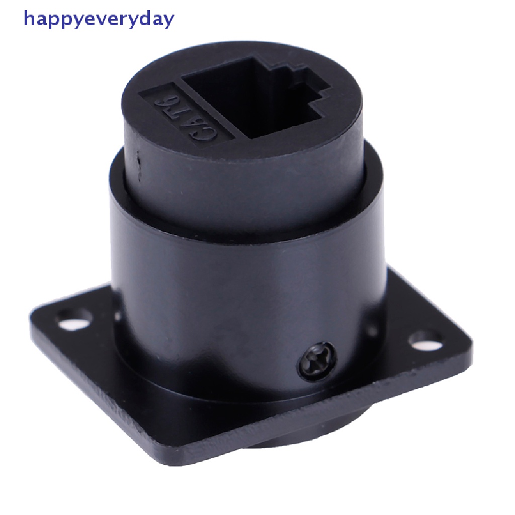 [happy] Rj45 D-type module socket female Konektor Sinyal cat6 panel mount network [ID]