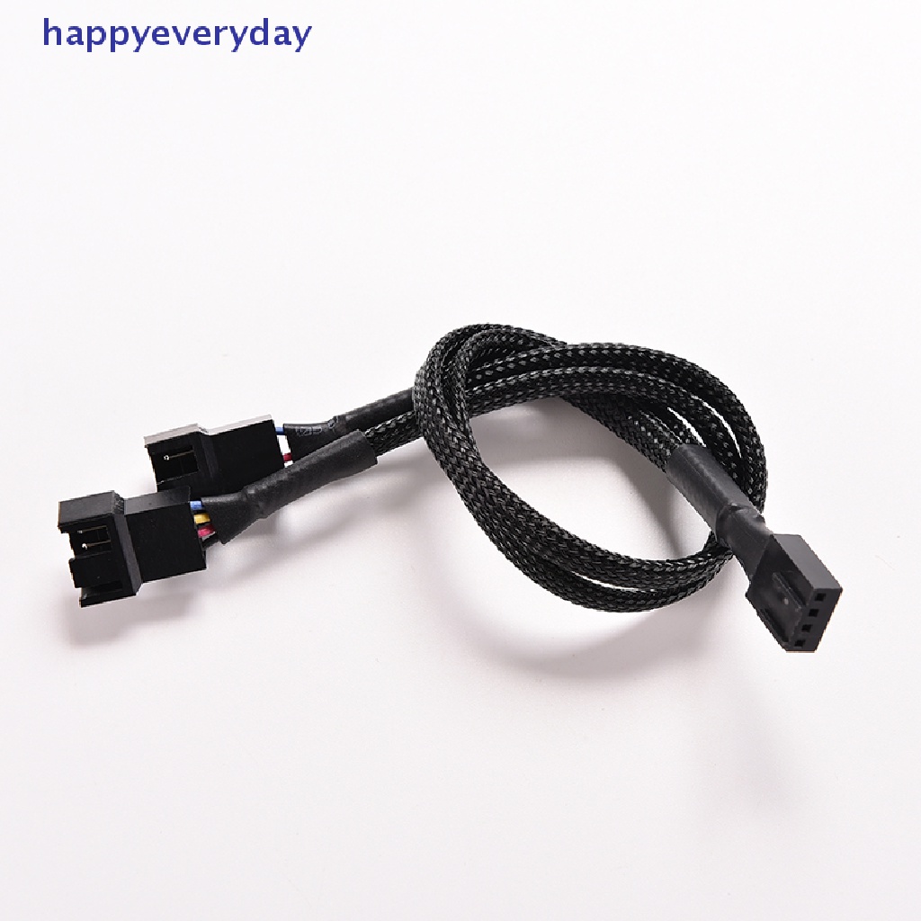 [happy] 4pin PWM To Dual PWM Komputer Cas Kipas Power Berlengan Y-Splitter Kabel Adaptor [ID]