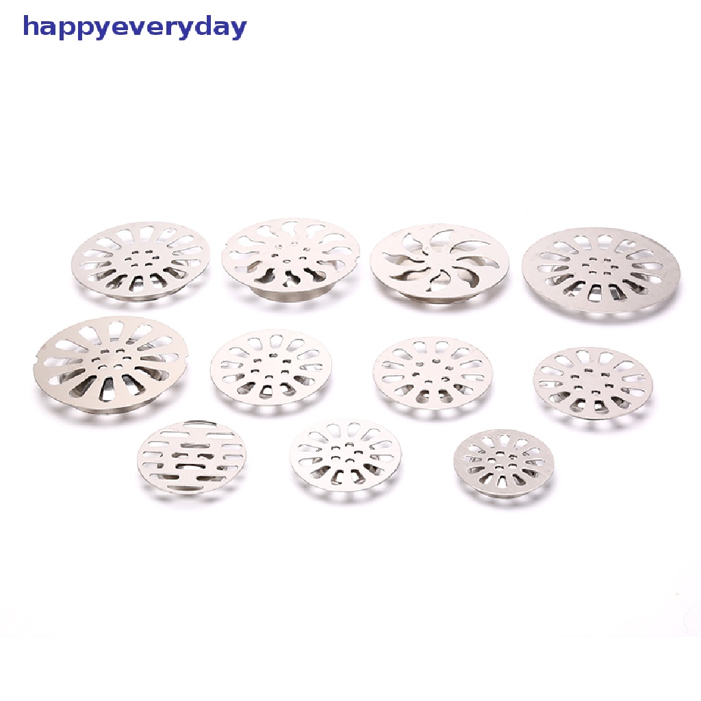 [happy] 1pc Stainless steel floor Drain cover overflow Bulat Anti Mampet shower Drain [ID]