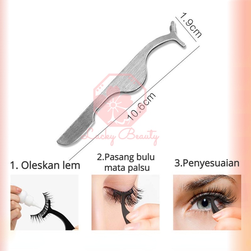 Penjepit Bulu Mata / Penjepit Bulu Mata Baik Untuk Bulu Mata Palsu Jepit Bulu Mata Pasangkan Dengan Lem Bulu Mata Professional for Bulu Mata Eyelash Extension Dan Bulu Mata Magnet Pinset Eyelash