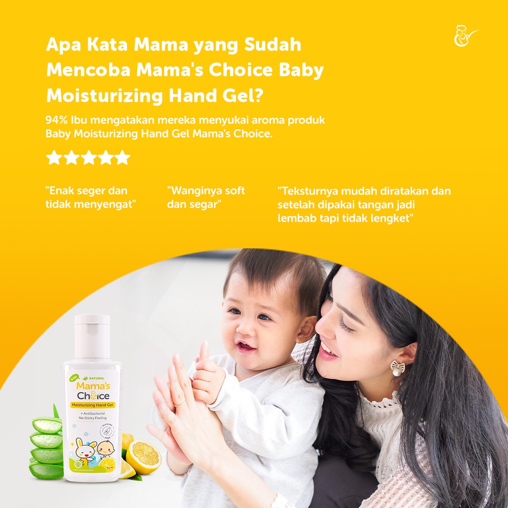 Hand Sanitizer | Mama's Choice Moisturizing Hand Gel - Pembersih Antiseptik untuk Bayi